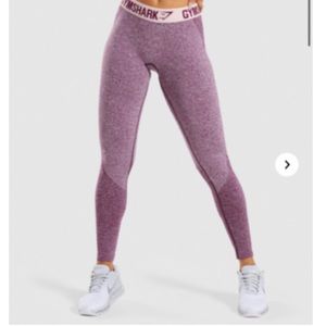 Gymshark Flex Leggings - Dark Ruby Marl